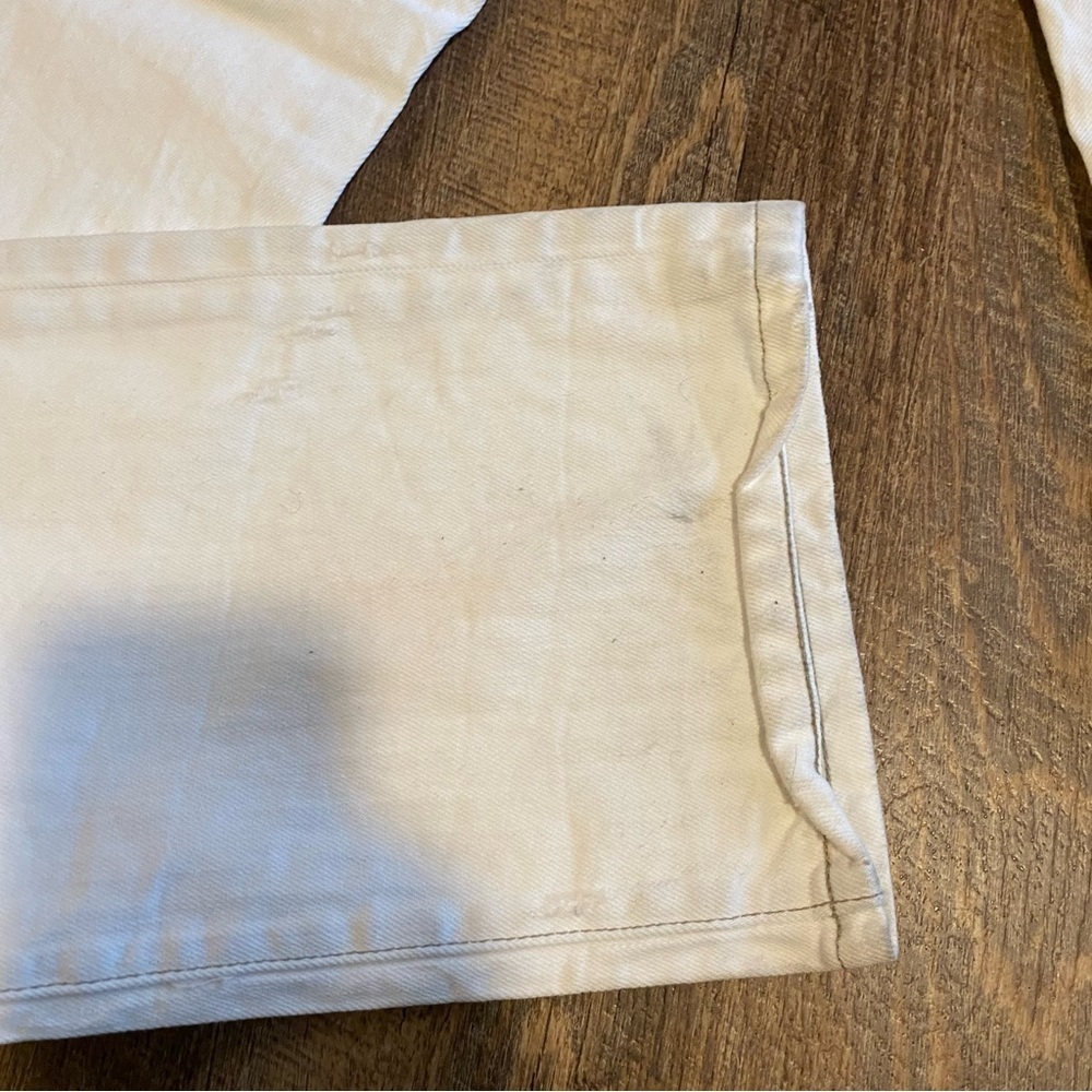 NWT Paige Normandie Slim Straight White Jeans Size 34 - Picture 9 of 14